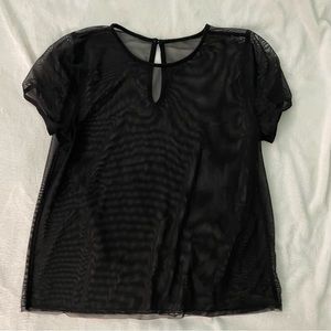 Black Hollister Sheer Top
